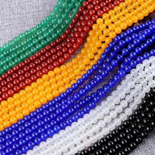 Natural Stone Carnelian Round Beads Red Agates 4 6 8 10 12MM Charm Bracelet Necklace Handicraft Diy Beads for Jewelry Making DIY