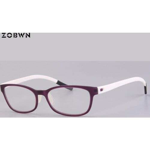 2018 newest Fashion Eyeglasses men Frame black purple Eyewear Flexible Temples Legs Full Rim students glasses girls boys eyewear