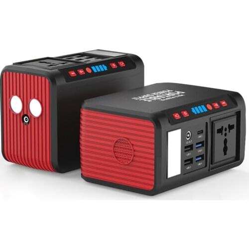 Cdkmax Portable Power Station 74Wh Solar Generator 80w Pure Sine Wave Inverter Emergency Camping