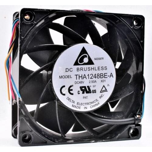 Original THA1248BE-A 12038 12cm 48V 2.50A aluminum frame communication equipment high wind pressure cooling fan