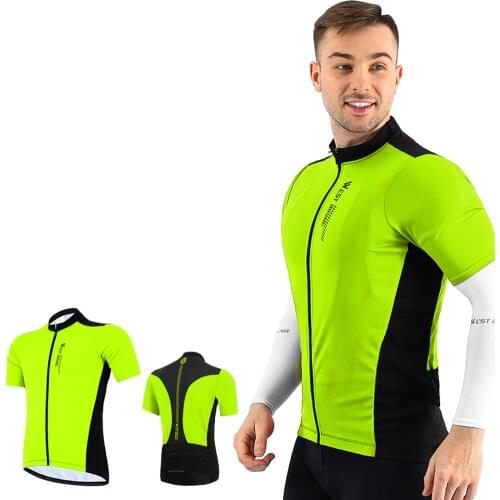 WEST BIKING XS-XXXL Summer Cycling Sports Short Coat Breathable Team Racing Sport Bicycle Cloth Bike Upper Outer Garment