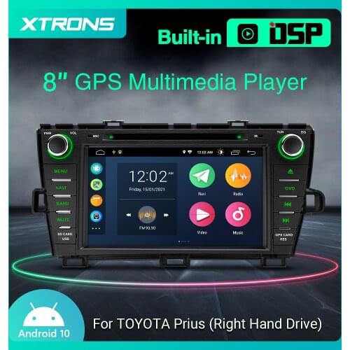 XTRONS8''Android Q DSP Car Multimedia DVD Player GPS Navigation Radio for Toyota Prius Right Hand Drive 2009 2010 2011 2012 2013