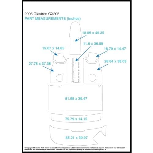 2006 Glastron GX205 Swim Step & Cockpit Pad Boat EVA Teak Decking 1/4" 6mm