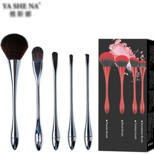 5 Pcs Makeup Brush Suit Soft Powder Foundation BlushEye Shadow New Beauty Fluffy Beauty Make Up Kit Tool Fashion Cosmetic