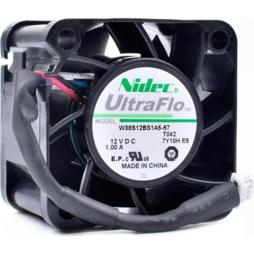 Brand new original W38S12BS1A5-57 3828 3.8cm 38x38x28mm DC12V 1.00A server power cooling fan