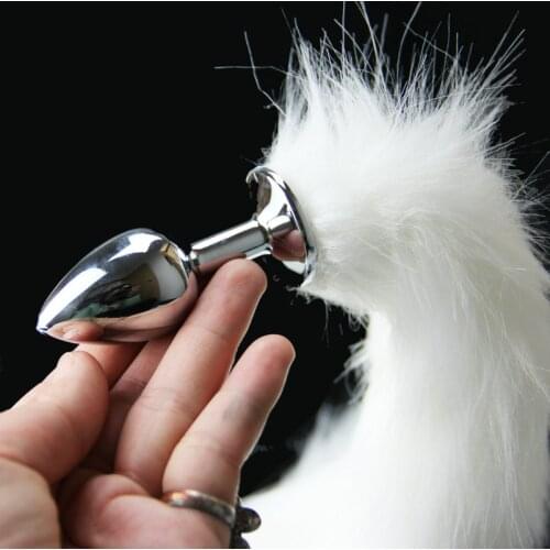 WILD fox tail steel Butt Plug unisex sex-life backyard Stimulating sexy cat girls Anal Tails sex Toys for women men Adult game