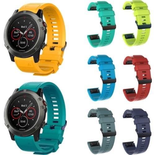 Sport Watch Band For Garmin Fenix 6X 6 6S Silicone Strap Quick Release Bracelet Wrist Strap For Fenix 5X 5 5S Forerunner 935 945