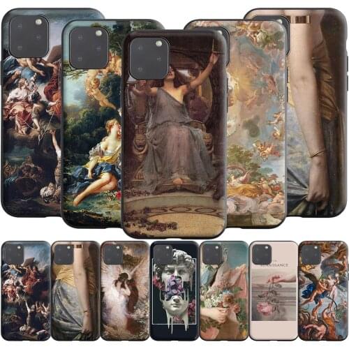 Plaster Statue David Aesthetic Silicone Case for Realme Narzo 30A GT NEO C3 C25 C21 C20 C17 C15 C12 C11 8 7 7i 6 6i Pro