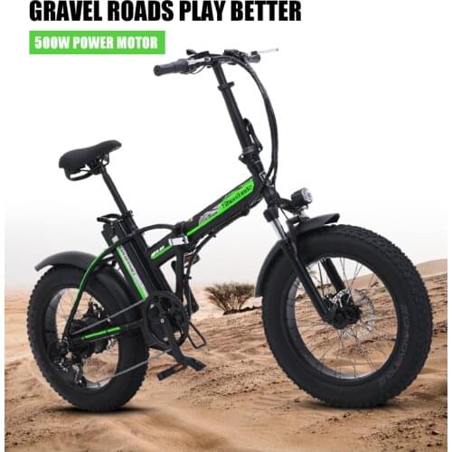 Electric Bicycle sheng milo 48v Battery Folding Electric bike 500w Motorcycle ebike 20-inch Portable Mountain snow Ebike