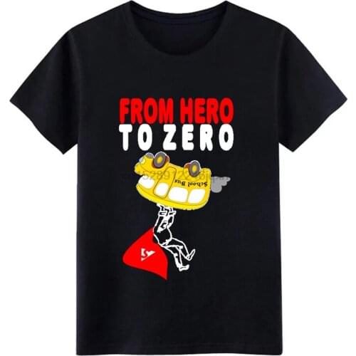 Path to success from hero to zero gift idea pres t shirt men Designing cotton Crew Neck Leisure Crazy fashion Spring tshirt