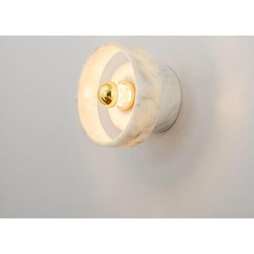 Marble Wall Lamp Luxury Real Marble E27 Wall Lamp Bedside Lamp Good Quality Bulb Included Hotel Lighting Indoor Lighting