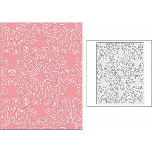 New 2021 Spotted Special Sun Panel Metal Cutting Dies for DIY Scrapbooking and Card Making Background Embossing Craft No Stamps