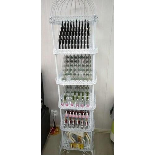 Falling subway art nail glue shelf color card nail polish cosmetics shop decoration rack shelf nail display