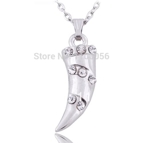 Teen Wolf Necklace Corrente De Prata Masculina Maxi Colar Masculino Neckless Men T1312