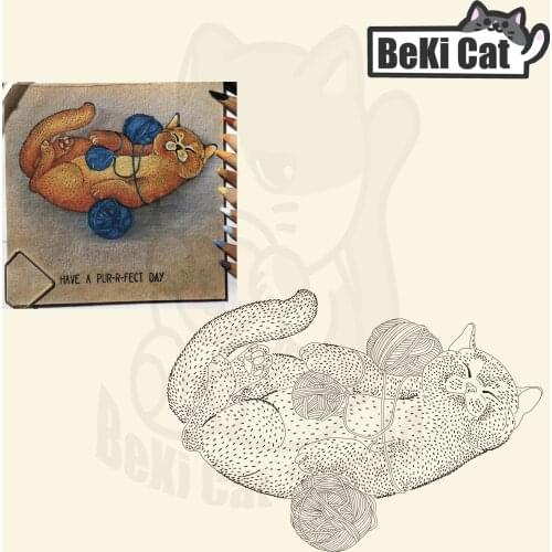 Cut cat Transparent Clear Stamps for DIY Scrapbooking/Card Making Fun Decoration Supplies