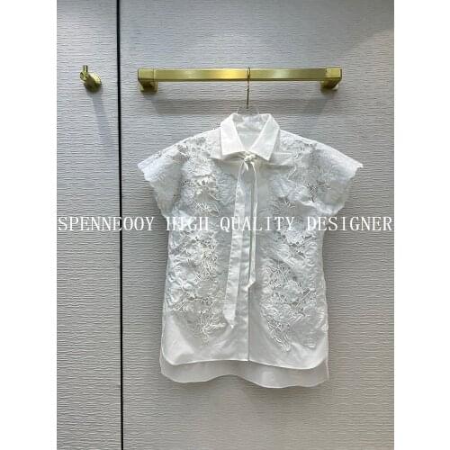 Spenneooy Blouses With Embroidery