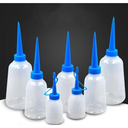 30/100ml Thickened Plastic Bottle Glue Oil Bottle Tip Oiler Water Bottle For Oil Outlet Needle Tip Applicator Precision Bottle