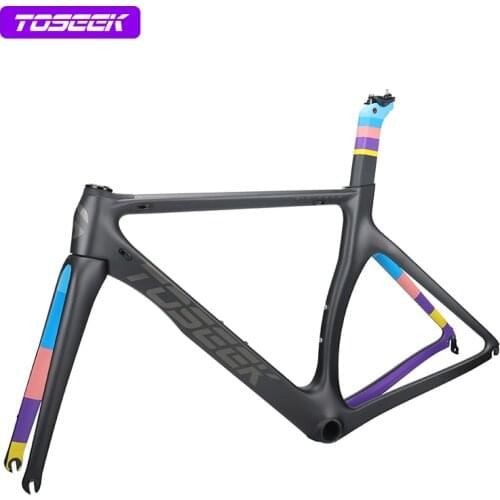TOSEEK Road Bike Carbon Frame 700C Carbon Frame Road Bicycle Accessories