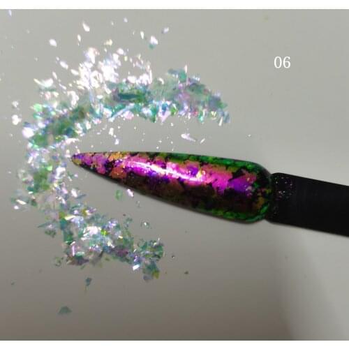 1g/lot crystal Chameleon Flakes Magic Effect Flakes Color shifting flakes for nail Art nail polish and other DIY decoration