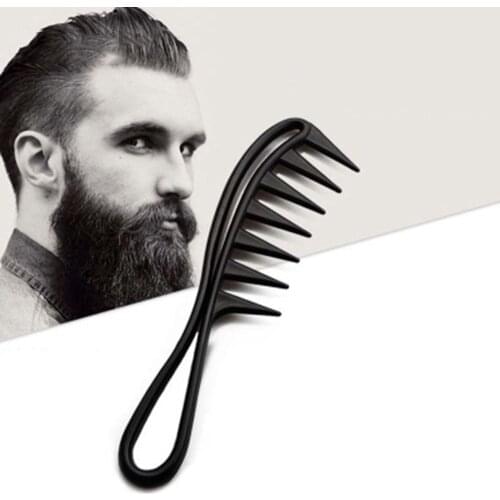 1pc Wide Tooth Shark Plastic Comb Detangler Curly Hair Salon Hairdressing Comb Massage For Hair Styling Tool For Curl Hair