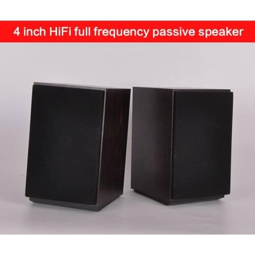15W*2 4 Inch HiFi Speaker Home Theater Surround Speaker DIY Fever Desktop Full Range Speaker Passive Bookshelf Speaker 4Ohm