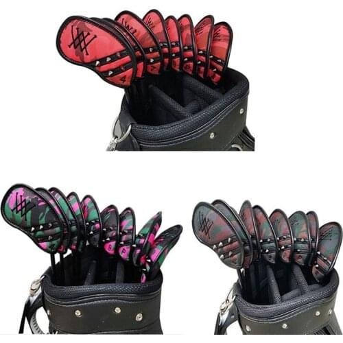 New 9Pack Golf irons Cover irons Clubs PU Leather Brands ANEW Golf Headcover golf accessory