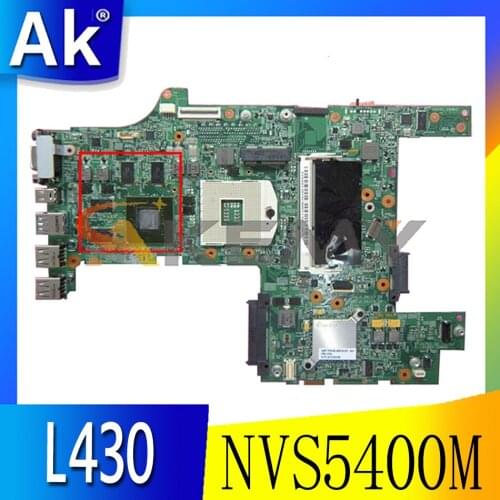 Akemy For 48.4SE01.031 Applies To Lenovo ThinkPad L430 Laptop Motherboard 04Y2015 04W6677 04W3566 PGA989 NVS5400M 100% Test