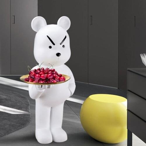 72cm Resin Bear Large Statue Sculpture Creative Home Decoration Accessories Multifunctional Decor Figurine Animal Crafts Gifts