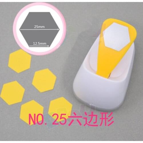 Free Shipping M size hexagon shaped save power paper/eva foam craft punch Scrapbook Handmade graph punchers hole punches puncher