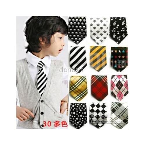 30 designs children ties necktie choker cravat boys girls ties b aby neckwear ,10pcs/lot,dandys