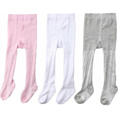 Focusnorm 3PCS/Set 0-24M Kids Toddler Baby Girls Warm Cotton Tights Stockings Pantyhose Pants Socks New
