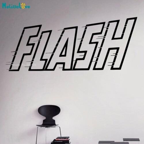 Flash Wall Vinyl Decal Comics Sticker Home Interior Bedroom Decor Kids Boys Room Design Self-adhesive YT5879