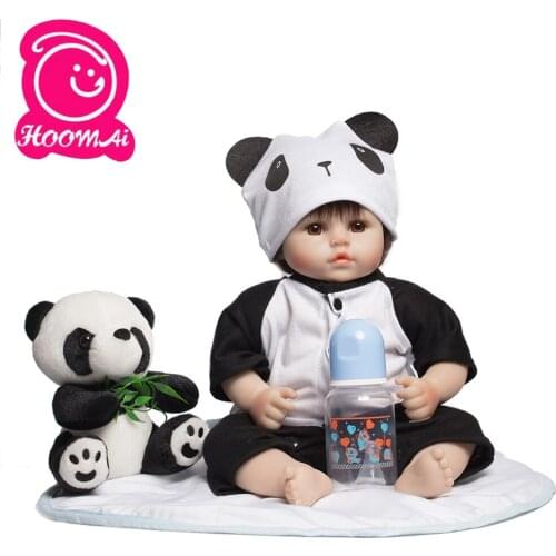 Hoomai Bebe Reborn 48cm Boneca Reborn Silicone Baby Dolls Com Corpo De Silicone Menina Baby Dolls Kids Birthday Christmas Gift