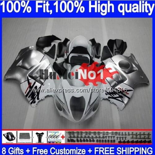 Injection For SUZUKI GSXR 1300 Hayabusa 2008 2013 2014 2015 2016 Silver white 30MC.154 GSXR-1300 GSXR1300 08 13 14 15 16 Fairing