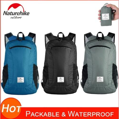 Naturehike Rainproof Lightweight Packable Backpack for Travel Outdoors Camping Backpacking Cycling 18L 25L Foldable Day Tip Bags