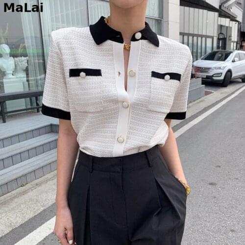 Malai Short Sleeve Shirts For Women