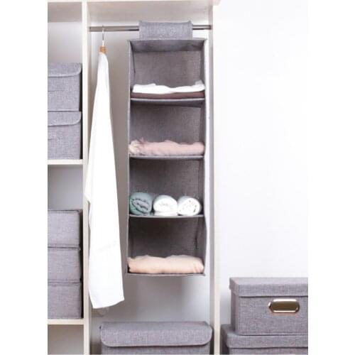 Washable Linen Imitation Cotton Linen Drawer Storage Closet Hanging Bag Cloth Art Storage Bag Sundries Storage Hanging Bag