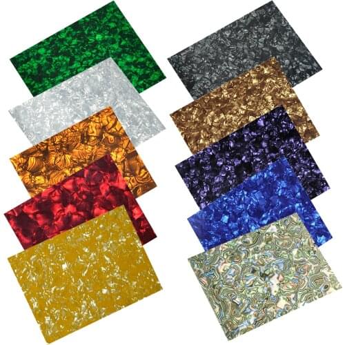 Lots of 10pcs 210mm x 148mm 0.46mm Celluloid Sheet DIY Guitar Picks Pickguards