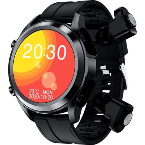 New Smart Watch 2021 Men Smartwatch Android Tws 2 In 1 Wireless Earphone with Earbuds Bluetooth Call Watches For Huawei Xiaomi