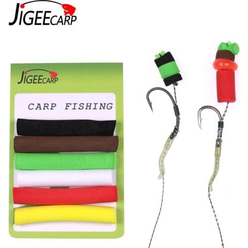 12pcs 5/8mm Carp Fishing Bait Pop Up Boilie Bait Zig Imitation Carp Cylinder Foam Stick for Hair Rig Chod Zig Rig Fishing Tackle