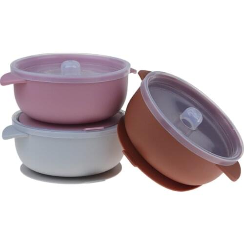 Baby Feeding Bowl Silicone Tableware for Kids Suction Bowl Baby Plate BPA Free High Quality Silicone Kids Toddler Assist