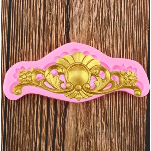Flower Silicone Molds Scroll Relief Fondant Mould Cake Decorating Tools Jewelry Chocolate Candy Clay Mold Kitchen Baking Tool