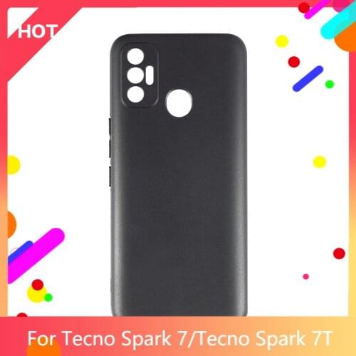 Spark 7 Case Matte Soft Silicone TPU Back Cover For Tecno Spark 7T Phone Case Slim shockproof