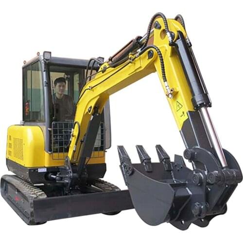 Boom swing 2.5 ton China mini excavator small bagger machine for sale
