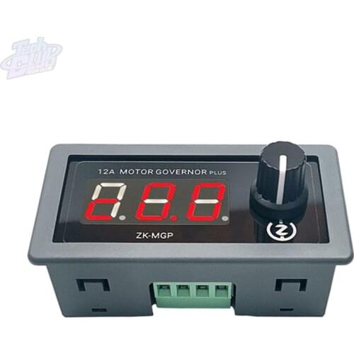 Adjustable Speed PWM DC Motor LED Lighting Dimming Controller 5-30v 12A 360W 6V 12V 24V Slow Start Slow Stop Module ZK-MGP