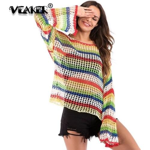 Женские вязаные пуловеры VEAKER China At AliExpress