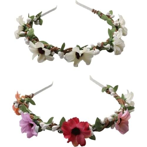 Floral Berry Wreath Garland Crown Bridal Bridemaid Hair Hoop Headband