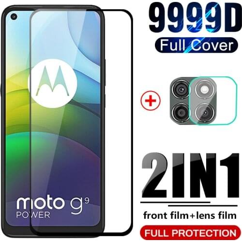 Tempered glasses On For Motorola Moto G9 Power 6.8 glass hd anti-scratch screen protectors camera film For Moto G9 Power case