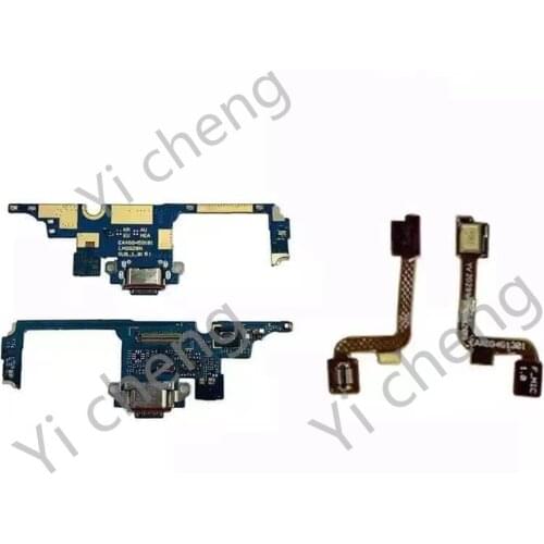 USB Charging Port Connector Board Parts Flex Cable For LG Q92 5G Microphone Flex Cable Replacement Part