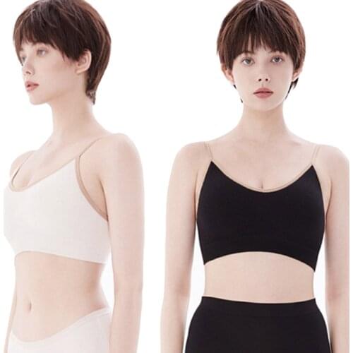 Cotton Sports Bras Women Push Up Solid Sports Bra Jogging Gym Women Underwear BH Fitness Sports With Pad Vest Top Bra